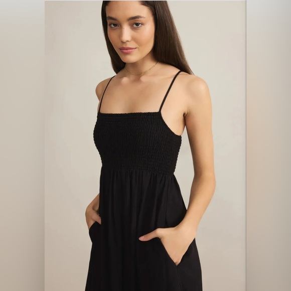 Z Supply Black Beachside Midi Dress size large - Picture 13 of 13